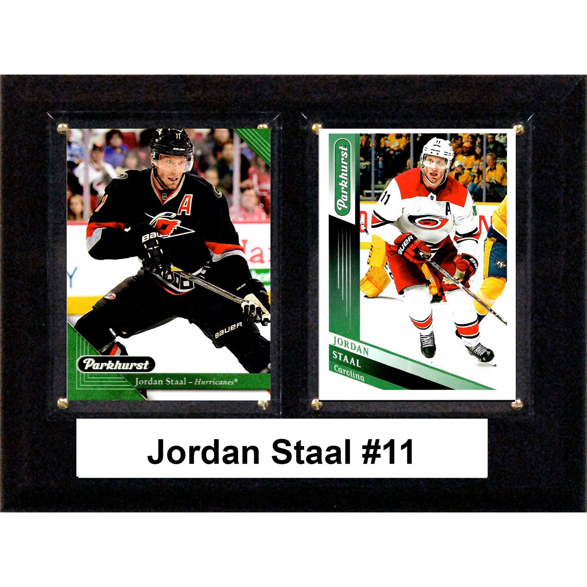Picture of C&I Collectables 68JSTAAL 6 x 8 in. NHL Jordan Staal Carolina Hurricanes Two Card Plaque