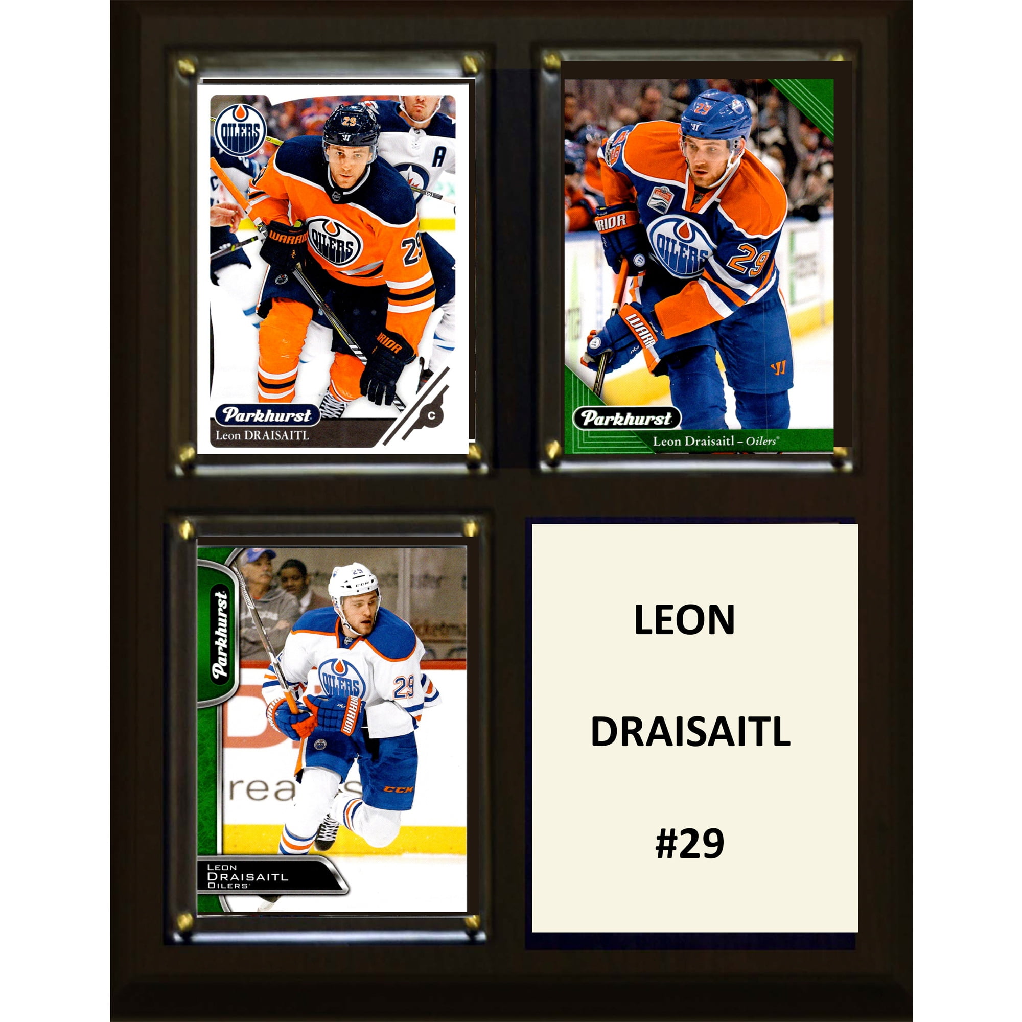 Picture of C&I Collectables 810DRAISAITL 8 x 10 in. NHL Leon Draisaitl Edmonton Oilers Three Card Plaque