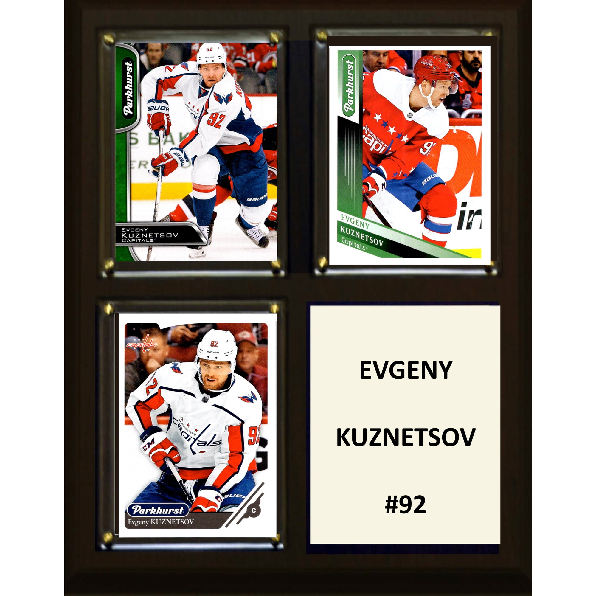 Picture of C&I Collectables 810KUZNETSOV 8 x 10 in. NHL Evgeny Kuznetsov Washington Capitals Three Card Plaque