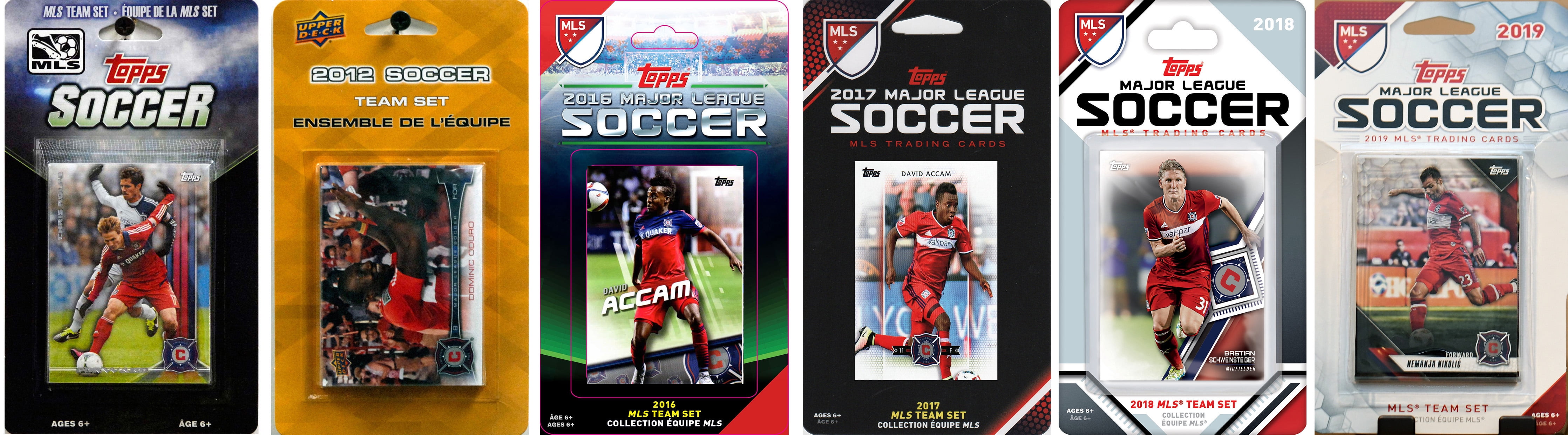 Picture of C&I Collectables FIRE619TS MLS Chicago Fire 6 Different Licensed Trading Card Team Set