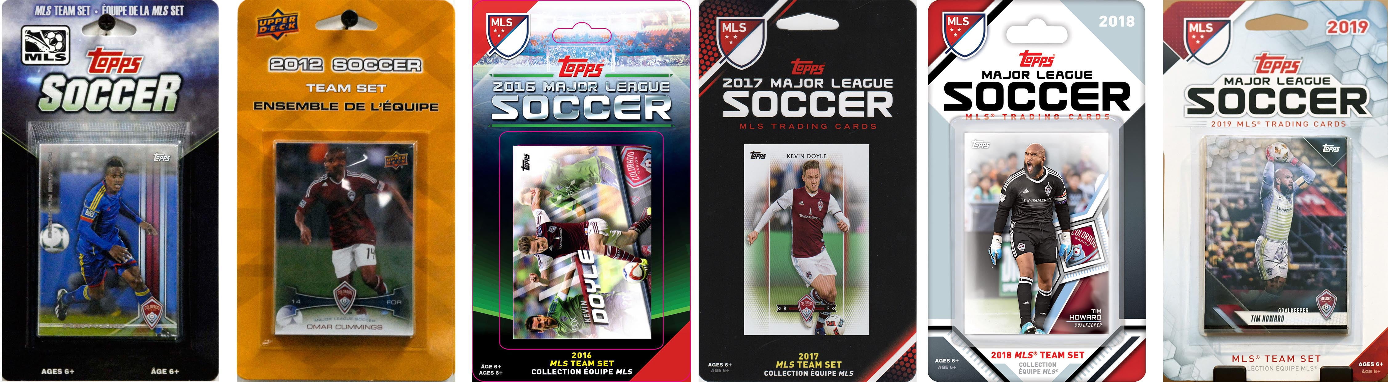 Picture of C&I Collectables RAPIDS619TS MLS Colorado Rapids 6 Different Licensed Trading Card Team Set