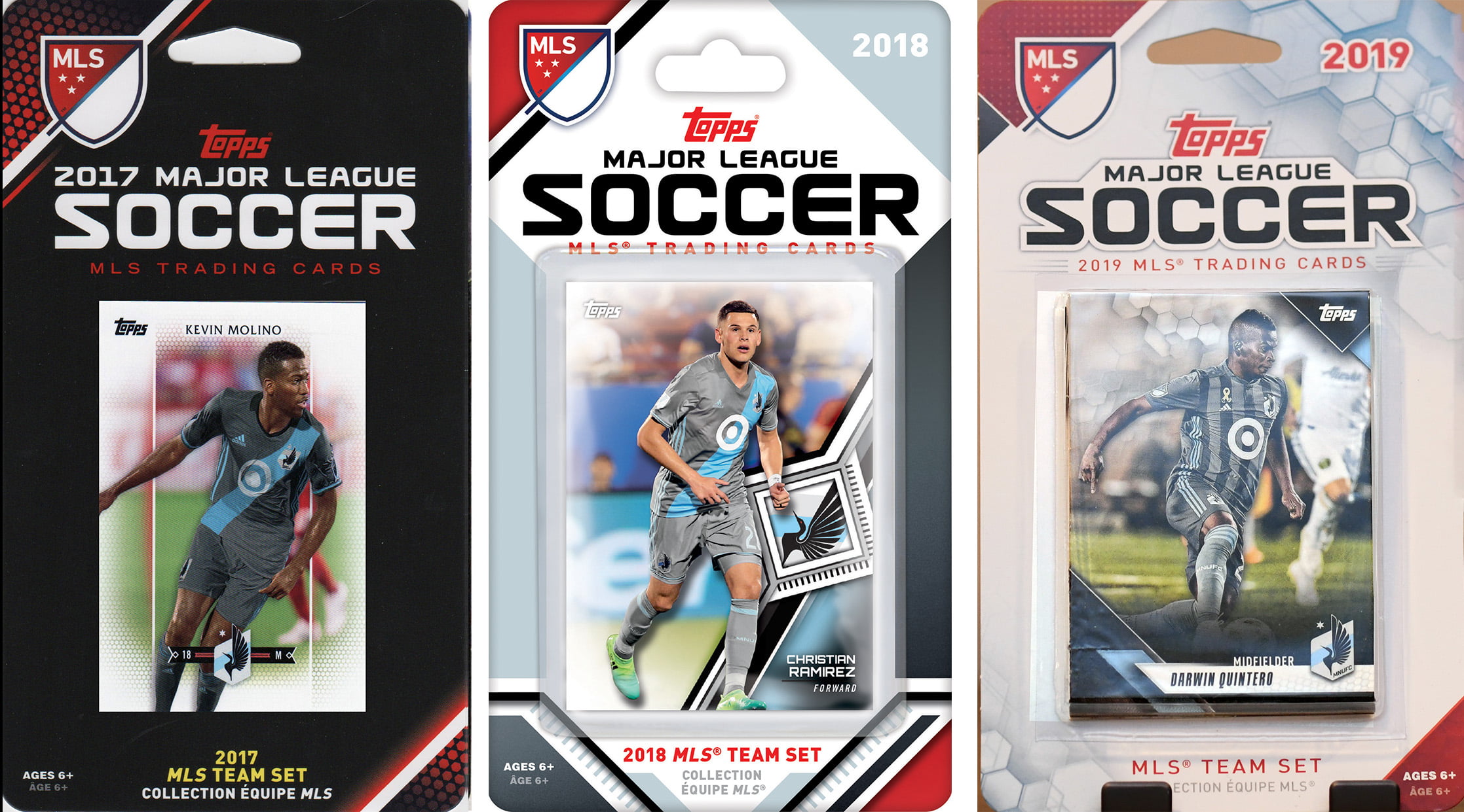 Picture of C&I Collectables MINNU319TS MLS Minnesota United 3 Different Licensed Trading Card Team Set