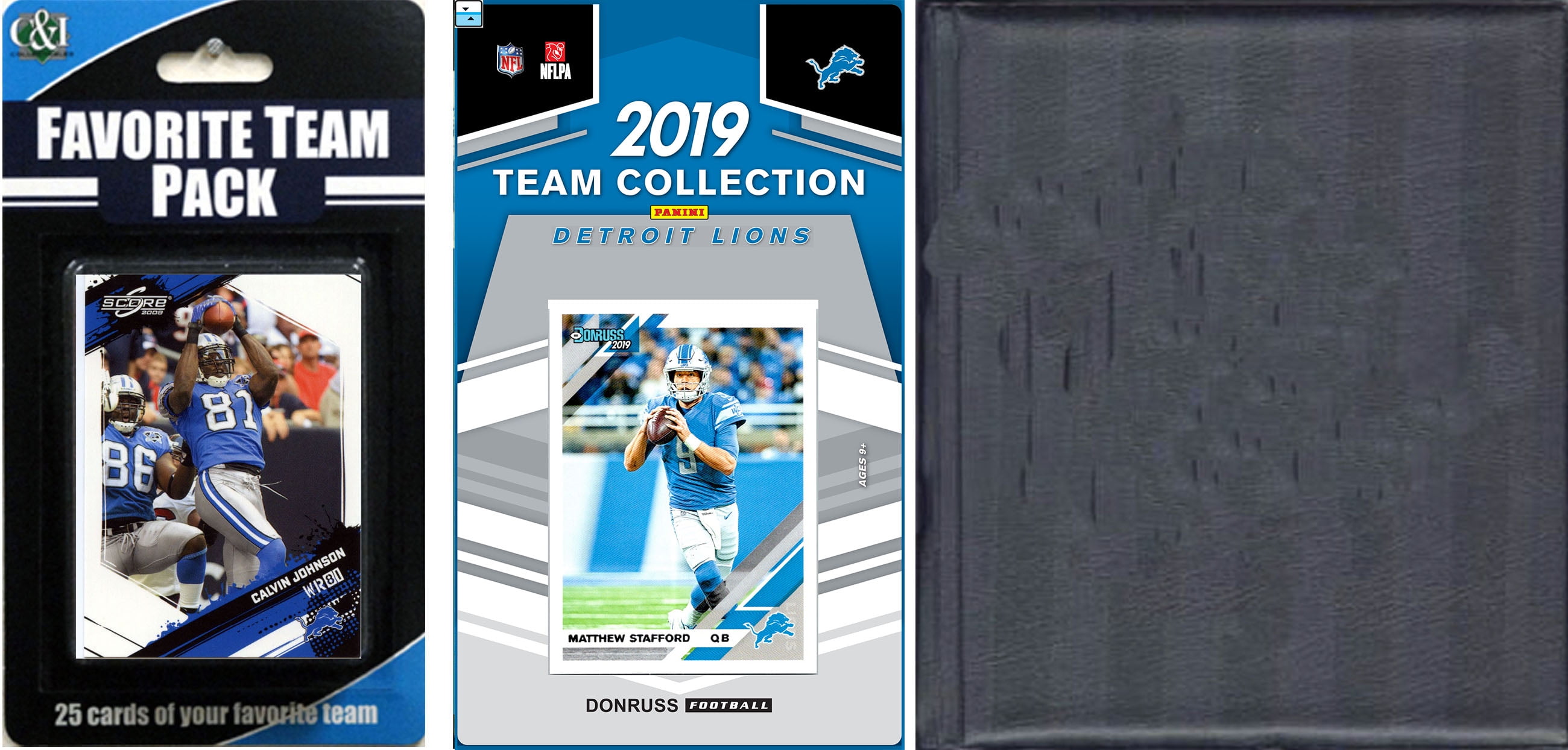 Picture of C&I Collectables 2019LIONSTSC NFL Detroit Lions Licensed 2019 Score Team Set & Favorite Player Trading Card Pack Plus Storage Album