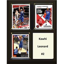 Picture of C & I Collectables 810LEONARDLA3C 8 x 10 in. NBA Kawhi Leonard Los Angeles Clippers Three Card Plaque