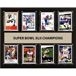 C & I Collectables 1215SB428C 12 x 15 in. NFL New York Giants Super Bowl 42 - 8-Card Plaque -  C & I Collectables Inc