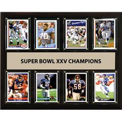 C & I Collectables 1215SB258C 12 x 15 in. NFL New York Giants Super Bowl 25 - 8-Card Plaque -  C & I Collectables Inc