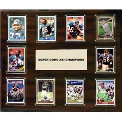 C & I Collectables 1518SB21 15 x 18 in. NFL New York Giants Super Bowl 21 - 10-Card Plaque -  C & I Collectables Inc