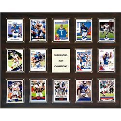 C & I Collectables 162014SB46 16 x 20 in. NFL New York Giants Super Bowl 46 - 14-Card Plaque -  C & I Collectables Inc