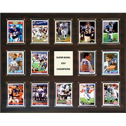 C & I Collectables 162014SB25 16 x 20 in. NFL New York Giants Super Bowl 25 - 14-Card Plaque -  C & I Collectables Inc