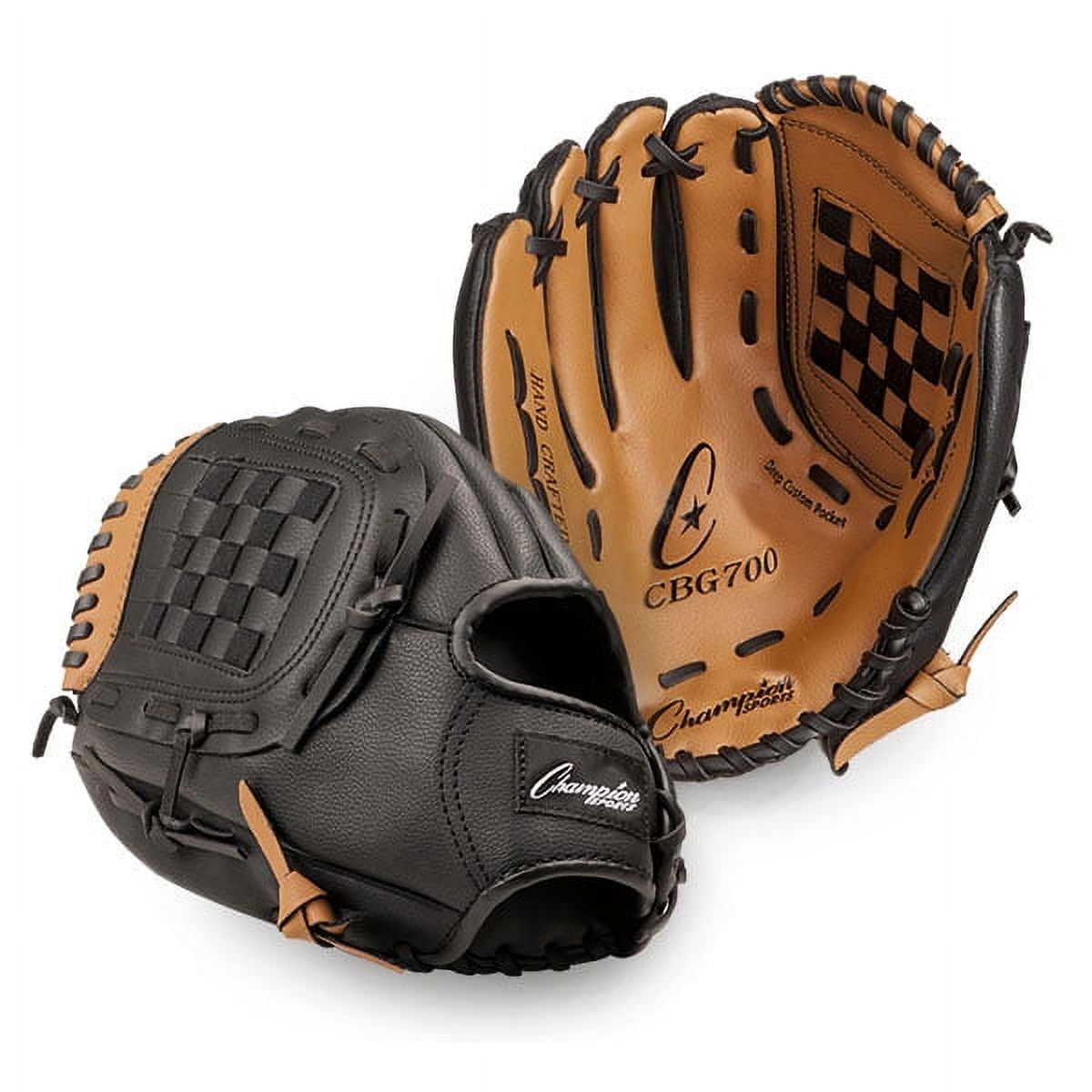 Picture of Champion Sports 03998 Tan 12 in. Baseball & Softball Fielders Glove - Worn on Right Hand