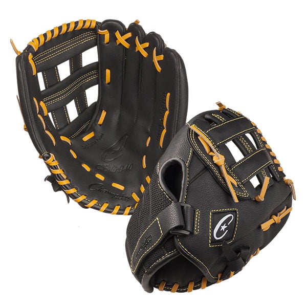 Picture of Champion Sports 030606 12 in.Black Baseball-Softball Fielders Glove - Right Hand Throw