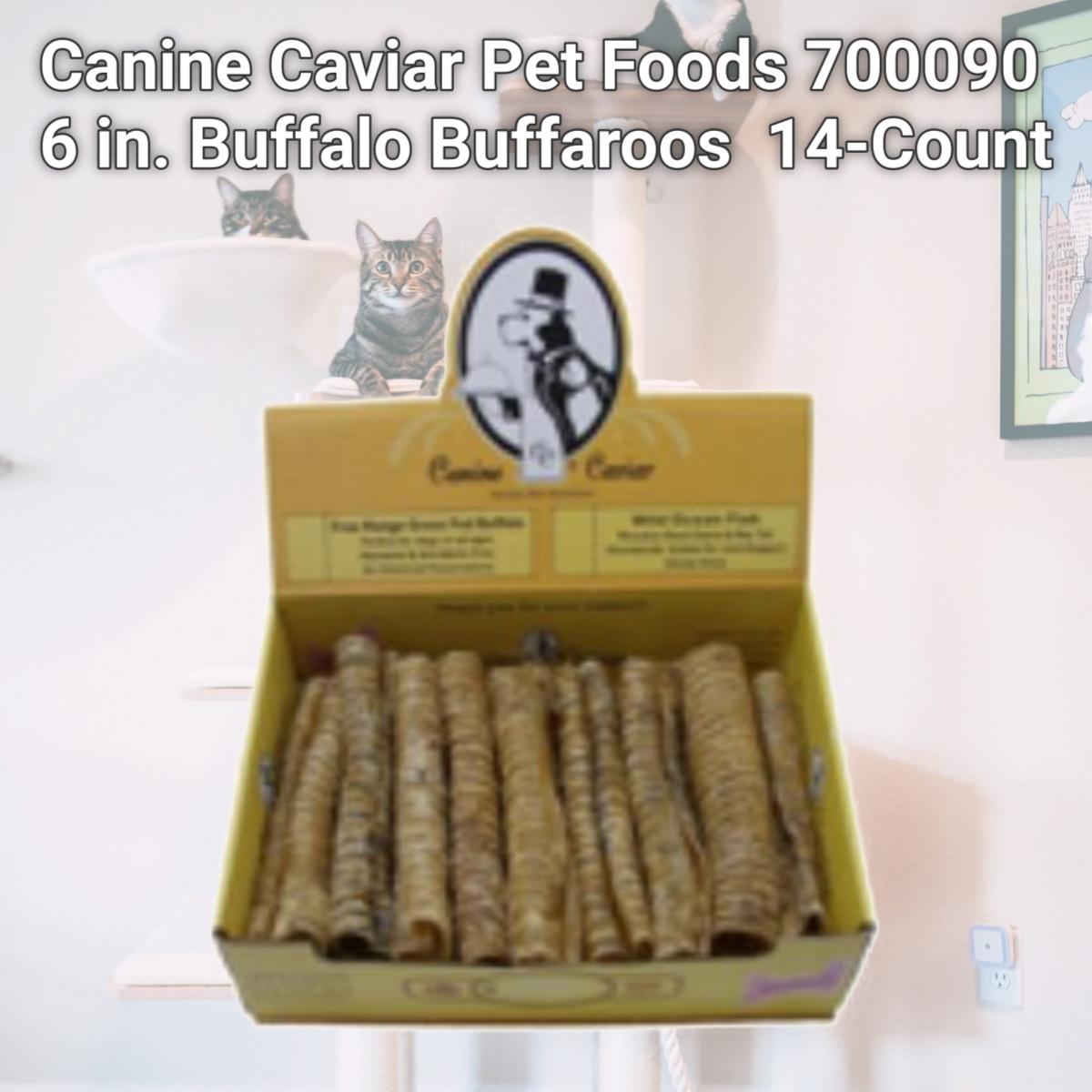 Picture of Canine Caviar Pet Foods 700090 6 in. Buffalo Buffaroos  14-Count