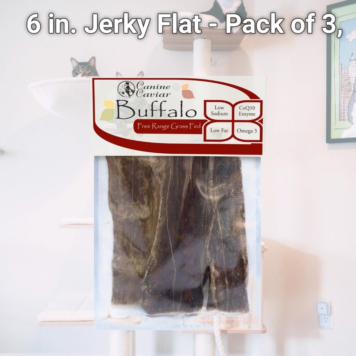 Picture of Canine Caviar 810775 6 in. Jerky Flat - Pack of 3,