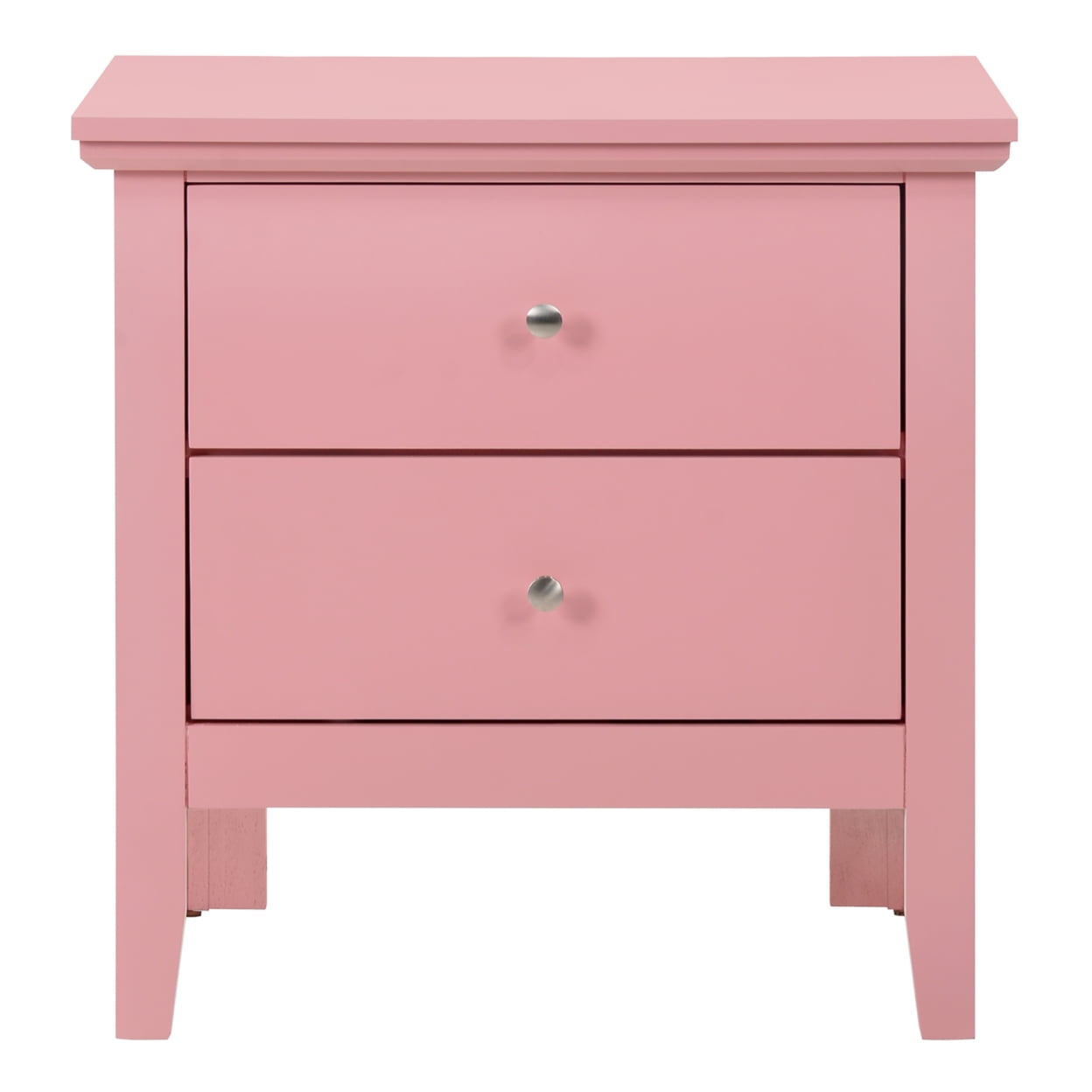 24 x 15.5 x 19 in. Primo 2 Drawer Nightstand, Pink -  KD Marco de la cama, KD4330025