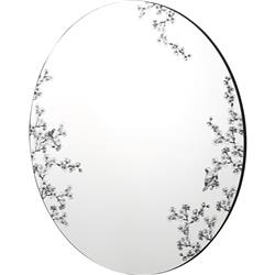 Picture of Camden Isle CI-86614 Floral Silk 31.5 x 31.5 in. Casual Round Frameless Classic Accent Mirror