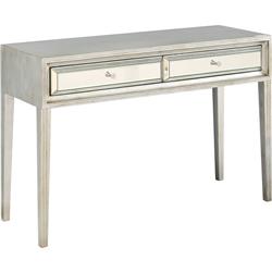 Picture of Camden Isle CI-86418 Delaney 48 in. Antique Silver Rectangle Glass Console Table
