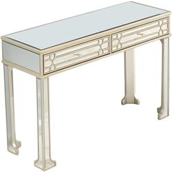 Picture of Camden Isle CI-86442 Aubrey 48 in. Champagne Rectangle Glass Console Table