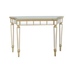 Picture of Camden Isle CI-86521 Phoebe 47.25 in. Antique Silver Free Form Glass Console Table