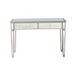 Picture of Camden Isle CI-86500 Miriam 47.25 in. Antique Silver Rectangle Glass Console Table