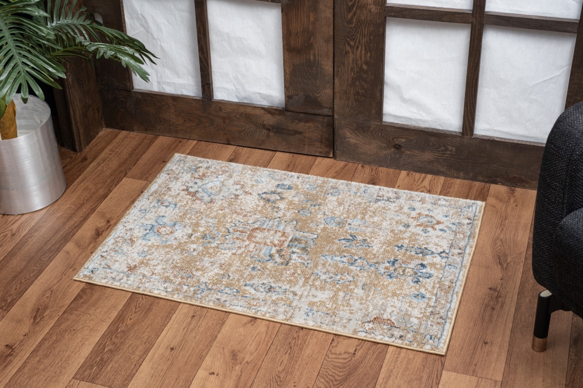 Picture of Conrad Trading GEN7008 2x3 2 x 3 ft. Generations Traditional Machine Made Rectangle Rug&#44; Gold