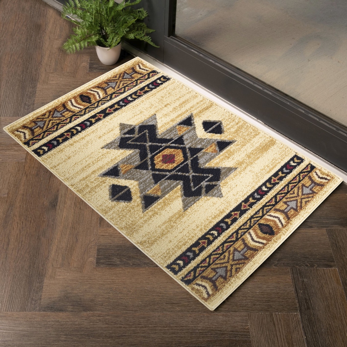 YLS4006 2x3 2 x 3 ft. Yellowstone Southwest Machine Made Rectangle Rug, Cream