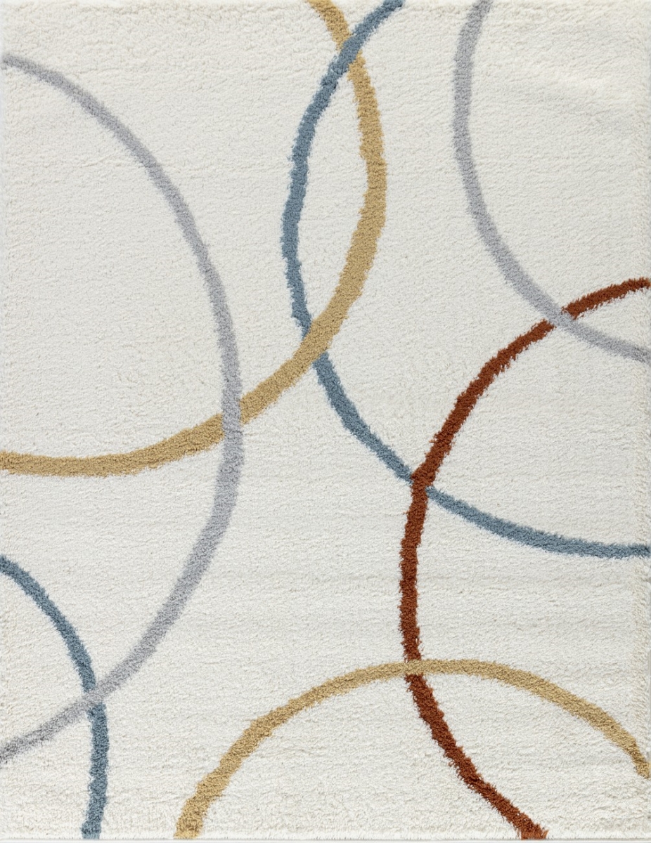 Picture of Conrad Trading CZY1001 8x10 7 ft. 10 in. x 9 ft. 10 in. Cozy Shag Machine Made Rectangle Rug&#44; Ivory