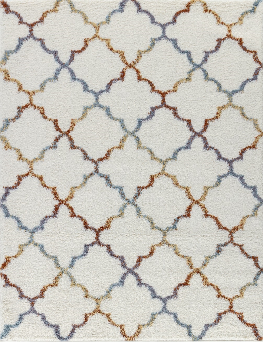 Picture of Conrad Trading CZY1003 8x10 7 ft. 10 in. x 9 ft. 10 in. Cozy Shag Machine Made Rectangle Rug&#44; Ivory