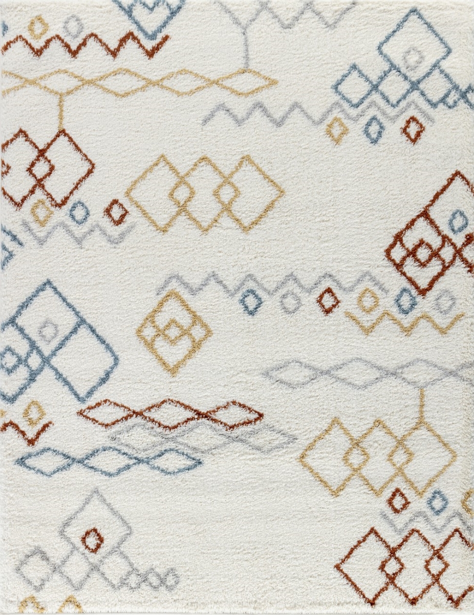 Picture of Conrad Trading CZY1005 5x7 5 ft. 3 x 7 ft. Cozy Shag Machine Made Rectangle Rug&#44; Ivory