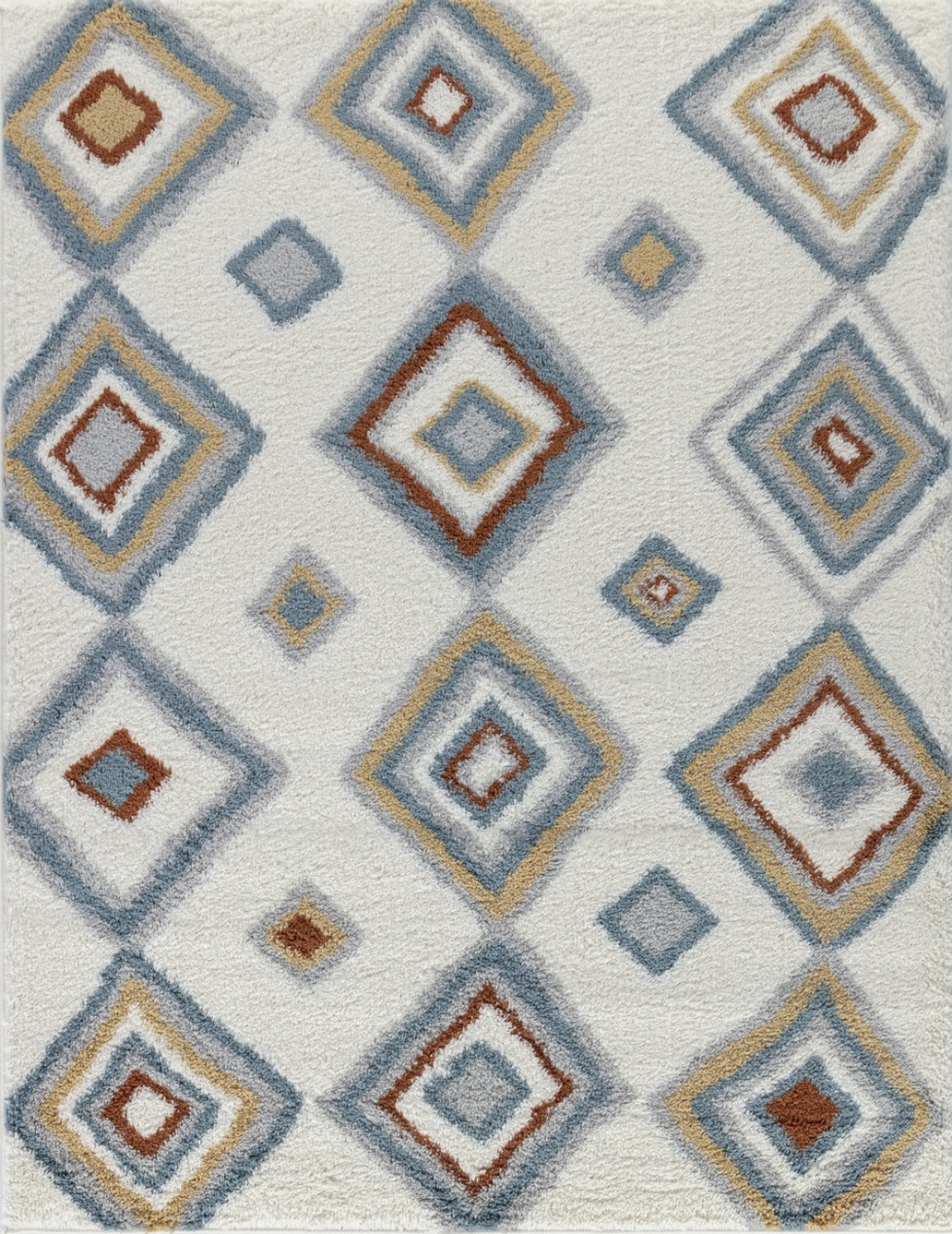 Picture of Conrad Trading CZY1006 5x7 5 ft. 3 x 7 ft. Cozy Shag Machine Made Rectangle Rug&#44; Ivory