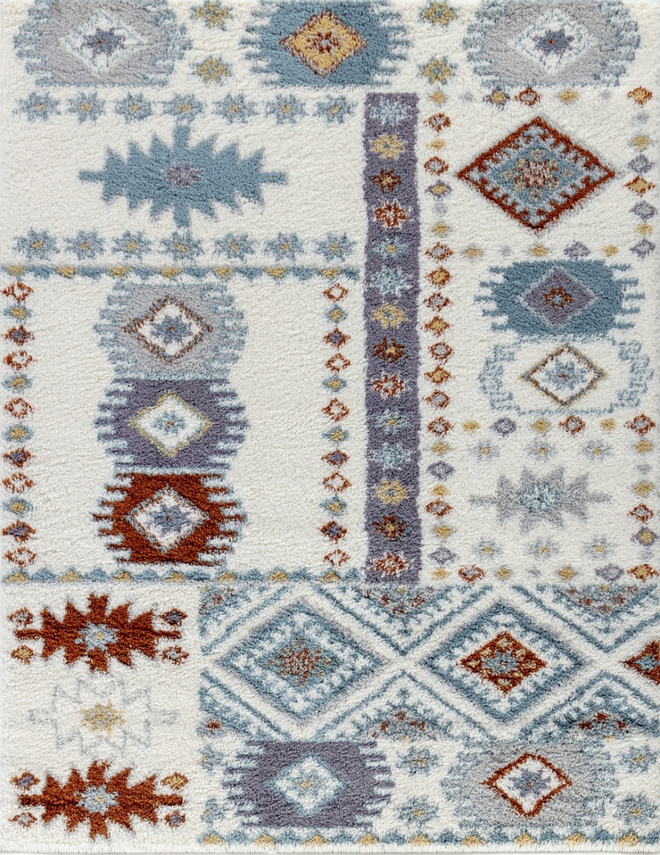 Picture of Conrad Trading CZY1007 5x7 5 ft. 3 x 7 ft. Cozy Shag Machine Made Rectangle Rug&#44; Ivory