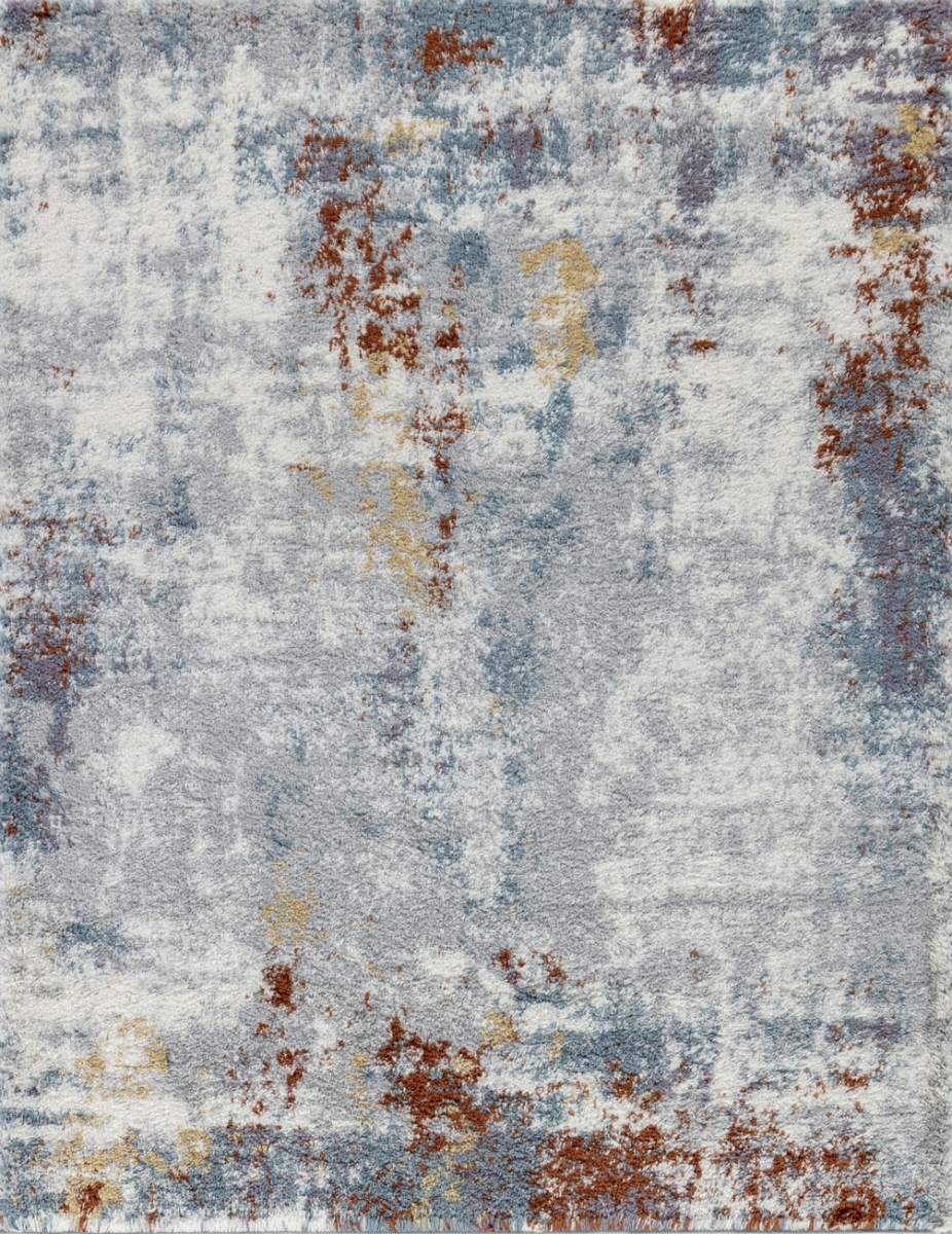 Picture of Conrad Trading CZY1010 5x7 5 ft. 3 x 7 ft. Cozy Shag Machine Made Rectangle Rug&#44; Grey