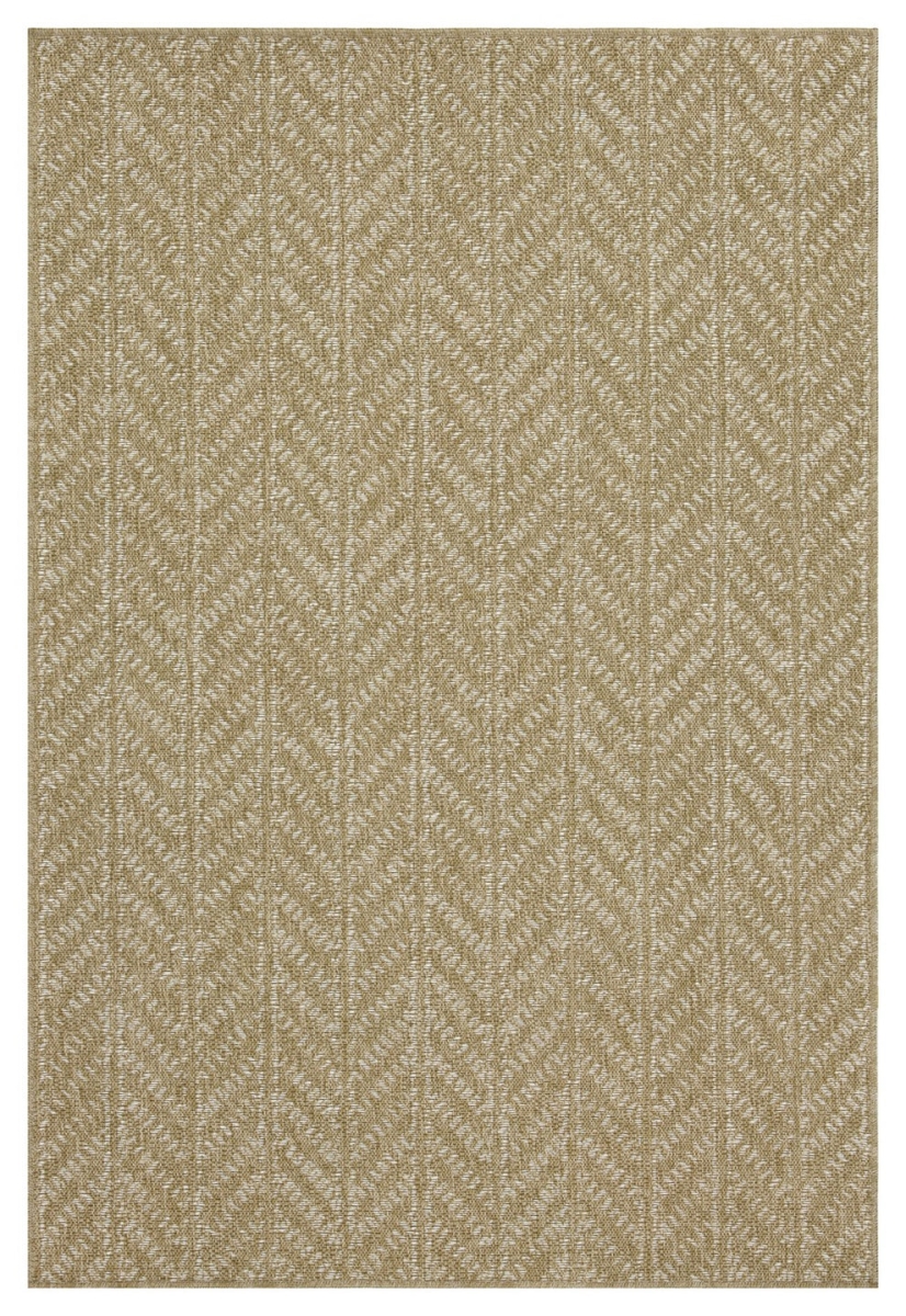 NTL1014 5x7 5 ft. 3 in. x 7 ft. 3 in. Natural Living Jute White Indoor & Outdoor Flat Weave Rectangle Area Rug, White