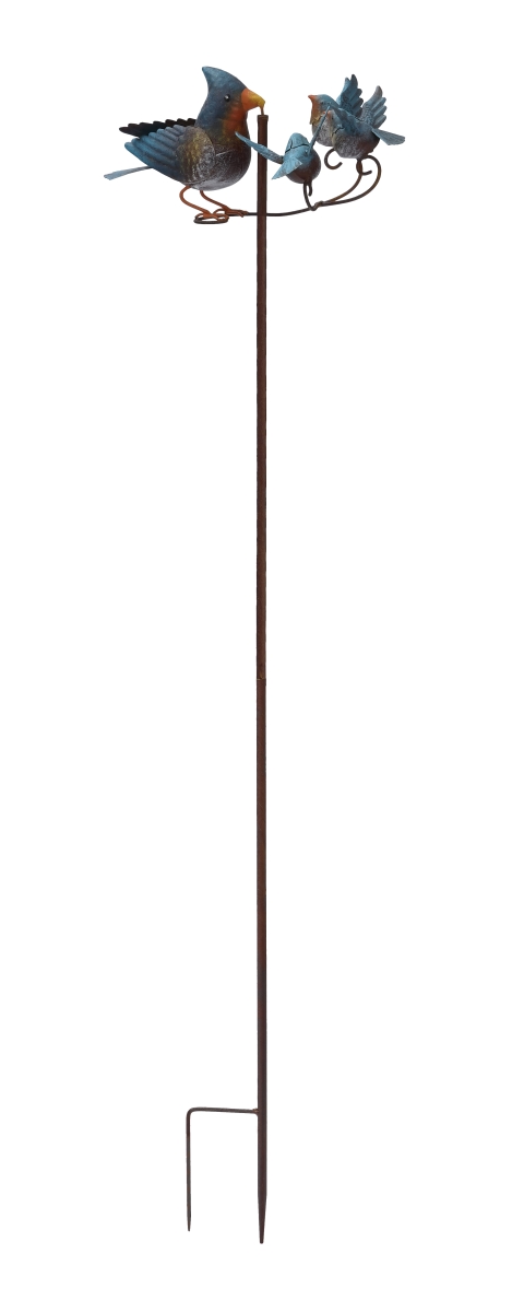 20314 Rustic Kinetic Metal Spinning Bluebirds Stake - Multi Color