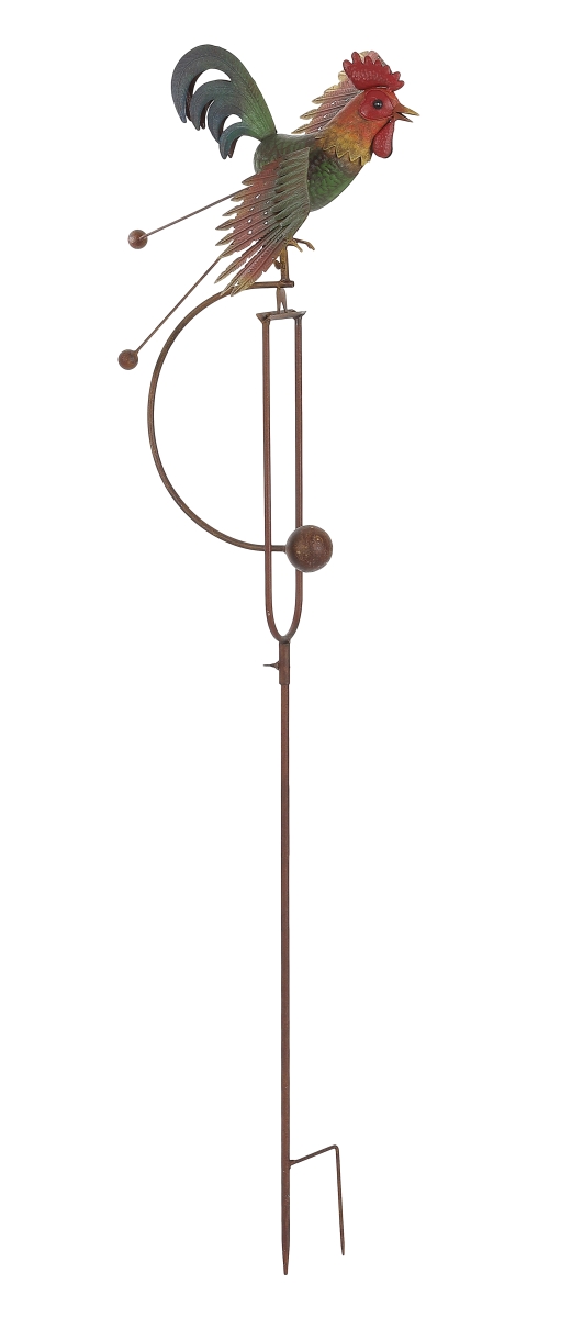 19965 Rustic Metal Rooster Rocker Stake