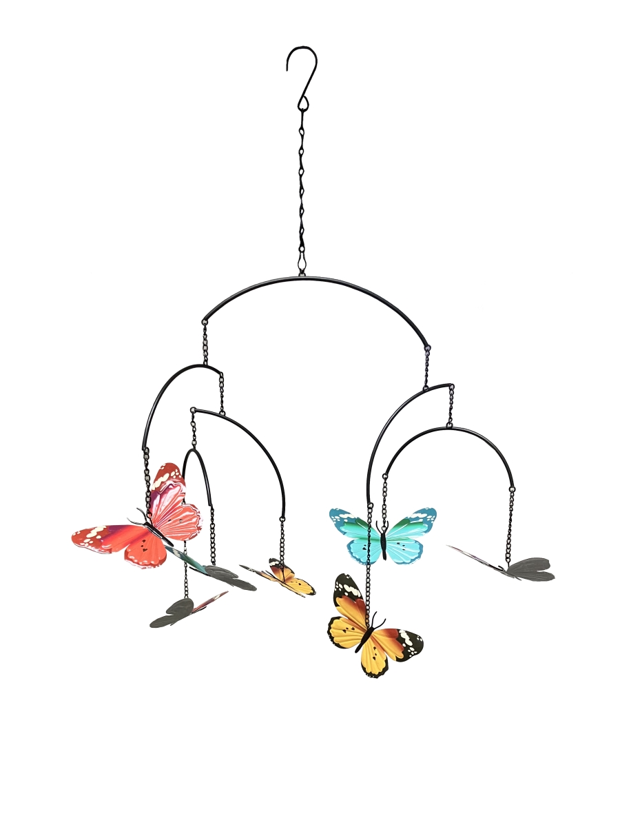 250119 Multi-tiered Metal Butterfly Sun Catcher Hanging Garden Accent