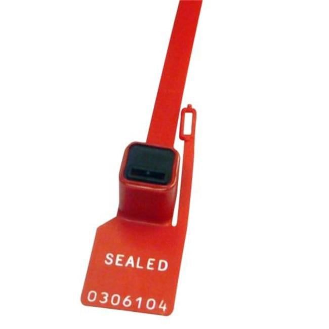 10 in. Heavy Duty Bag & Cart Seal, Red - 1000 per Box