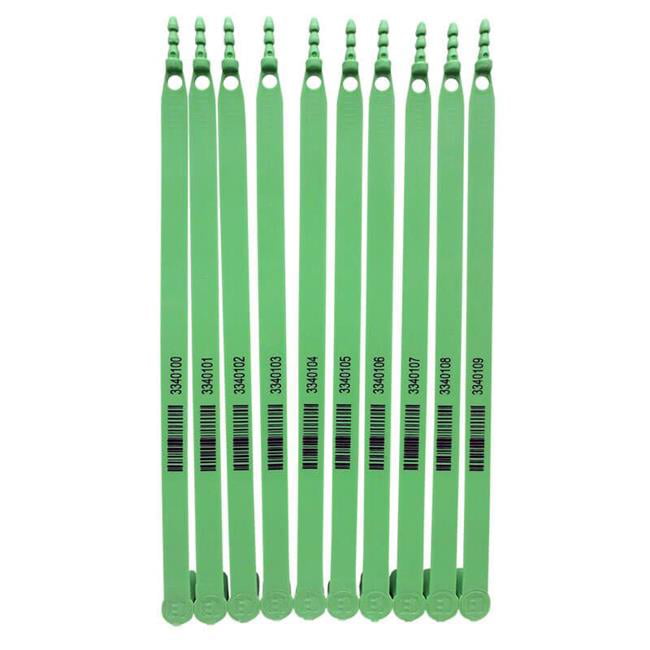 8 in. Simpleseal Truck Seal, Green - 1000 Count