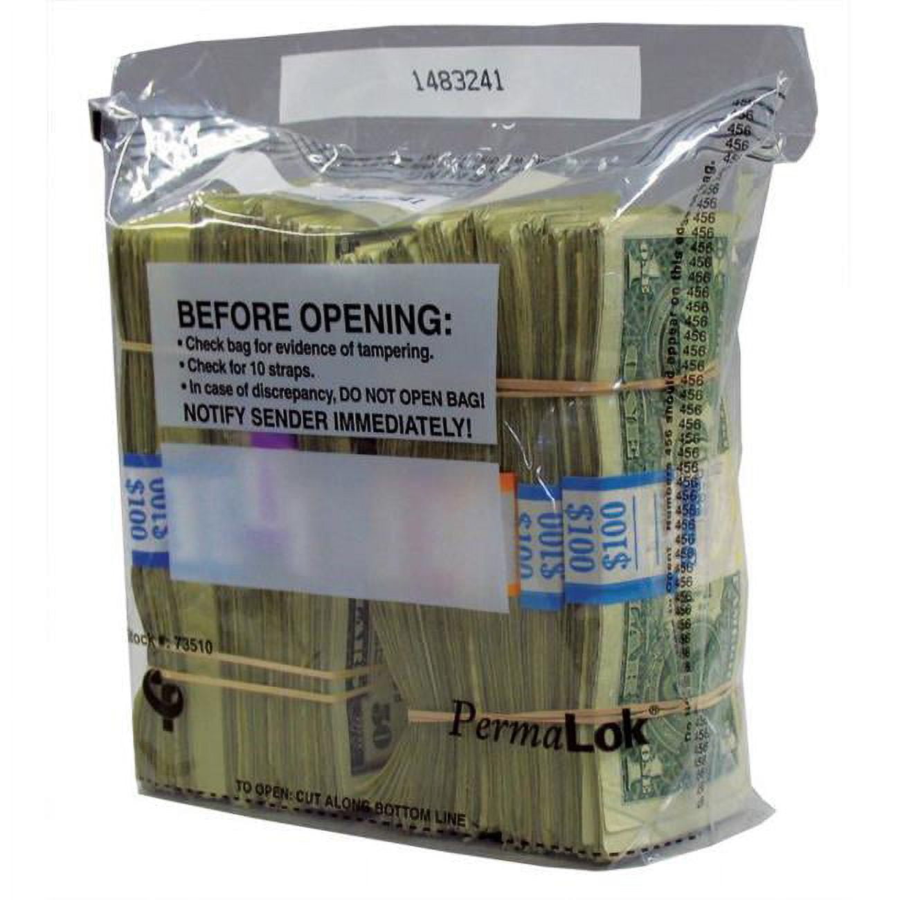6.75 x 8 in. Permalok Bundle Bag, Clear - 1000 Count