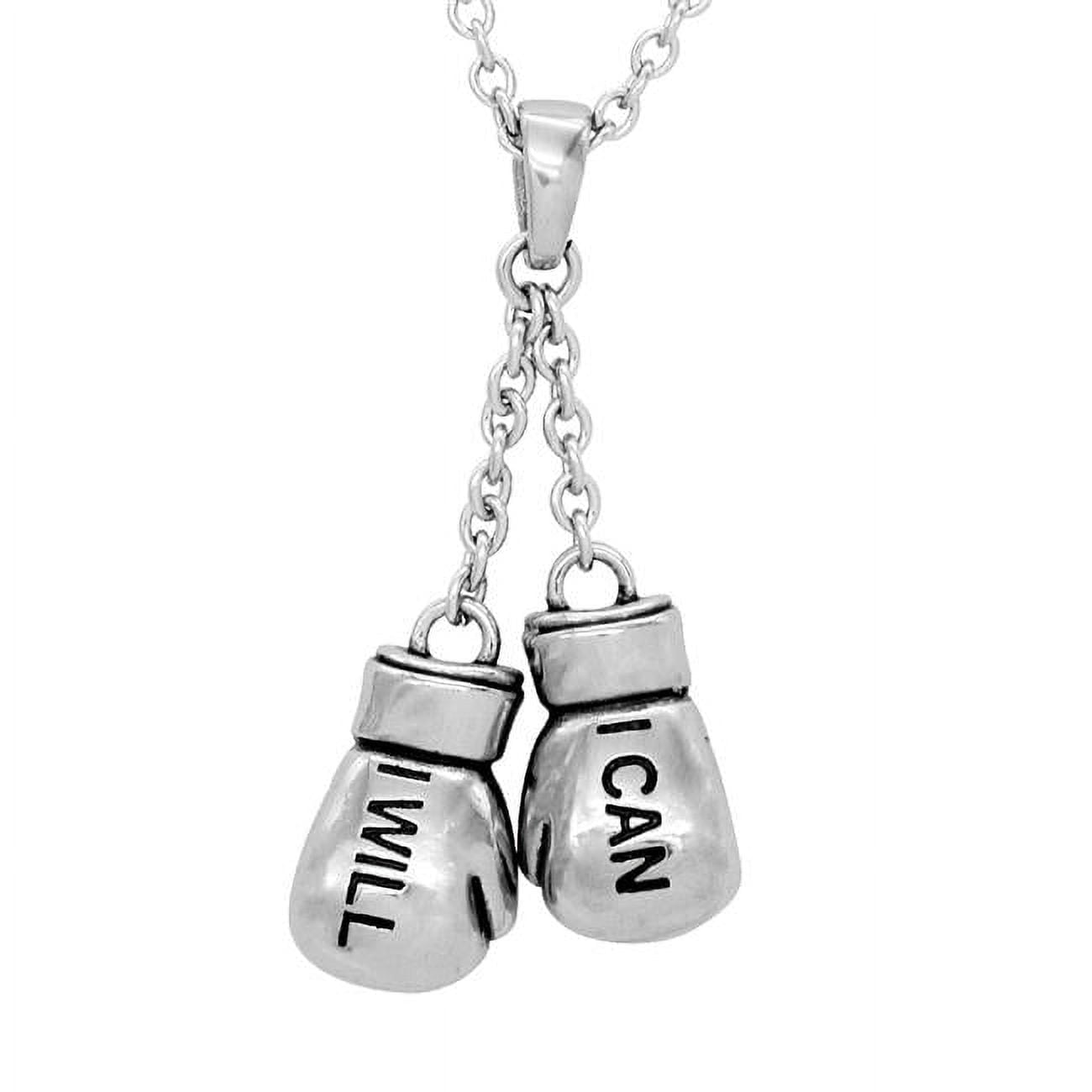 17.5 in. Knockout Boxing Gloves Necklace