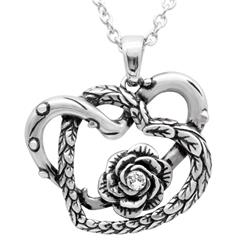 CN169 1.26 x 1.38 in. Linked for Life Heart Necklace