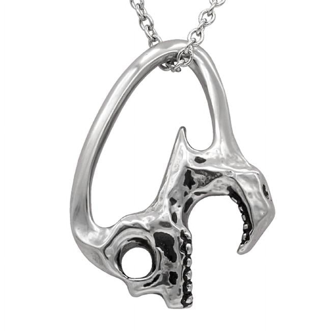 1.8 x 1.3 in. Screamin Skull Necklace