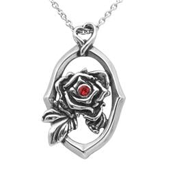 CN271 1.56 x 1.13 in. Framed Rose Necklace