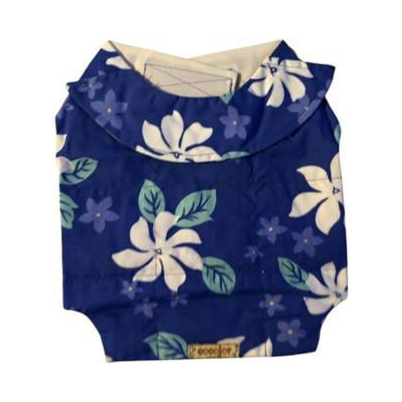 Picture of Cocojor BLU92A337 Hawaii 5-0 Cooling Vest for Dog&#44; Blue & White Flower - 2XS