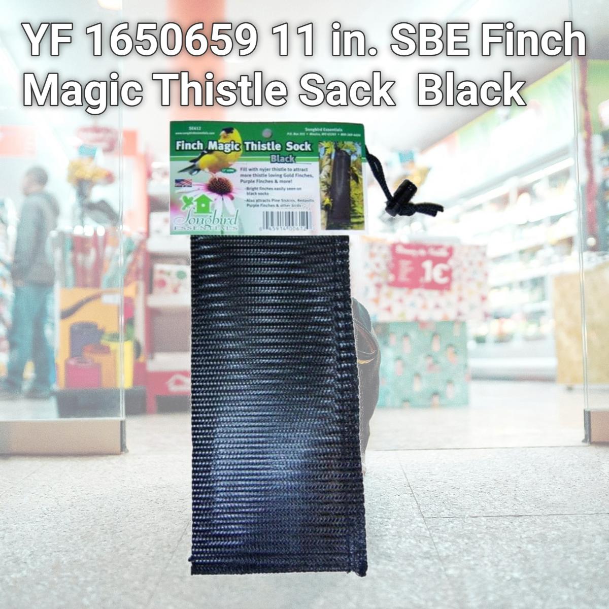 Picture of YF 1650659 11 in. SBE Finch Magic Thistle Sack  Black