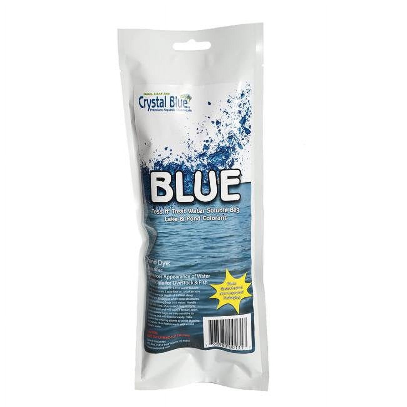6.8 oz Crystal Blue Toss-N-Treat Throw Pack Blue