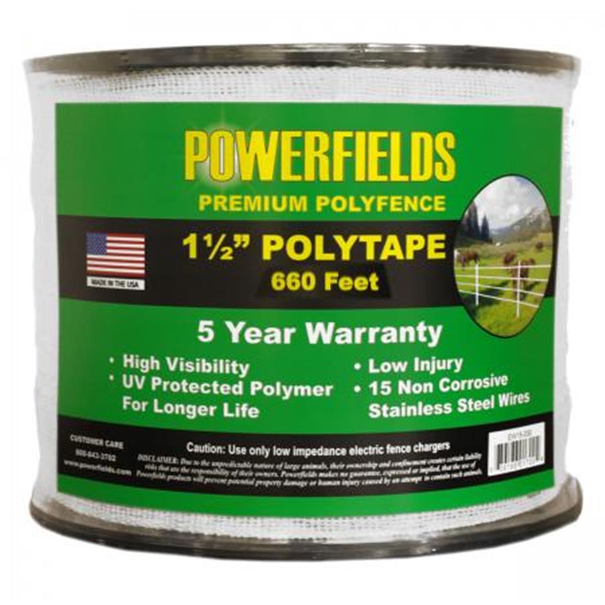 Premium Polyfence 1.5in. x 660 ft. White Polytape
