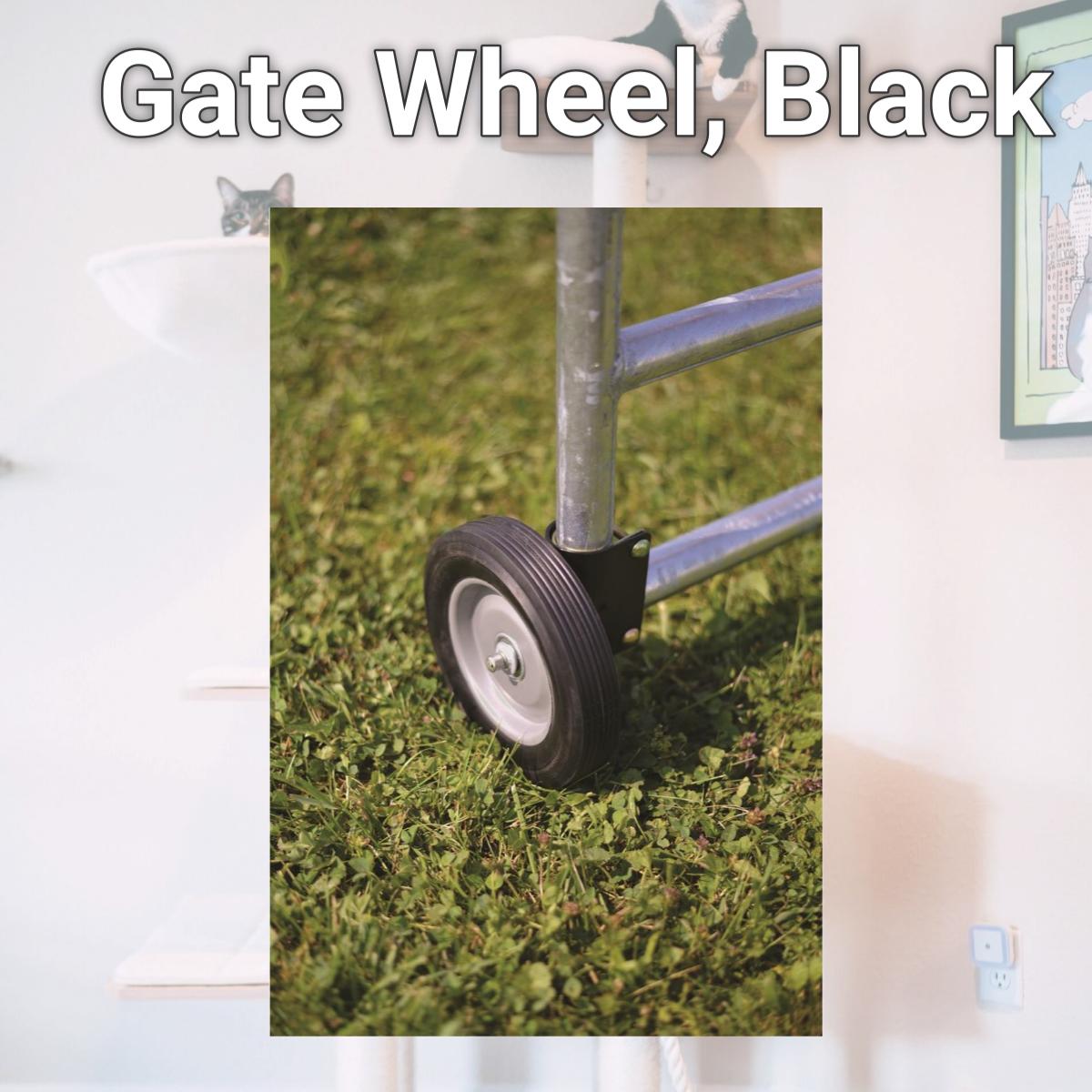 Picture of Powerfields 1382167 Gate Wheel, Black