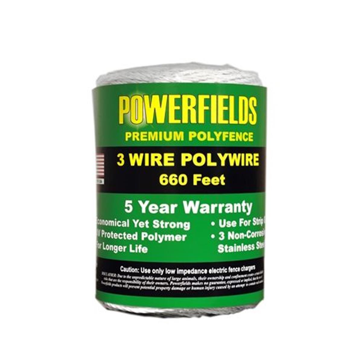 1381990 EW315-660 White 3-Wire Polywire - 660 ft.