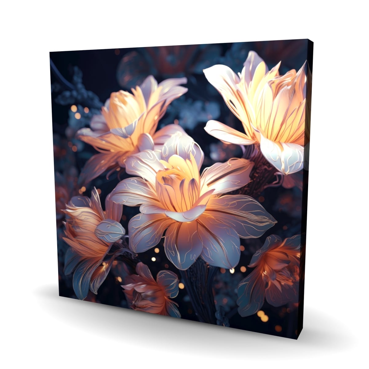 C1RC2424LPQNPK 24 x 24 in. Pixie Flowers Beige Canvas Wall Art - Elegant Home Decor Accent