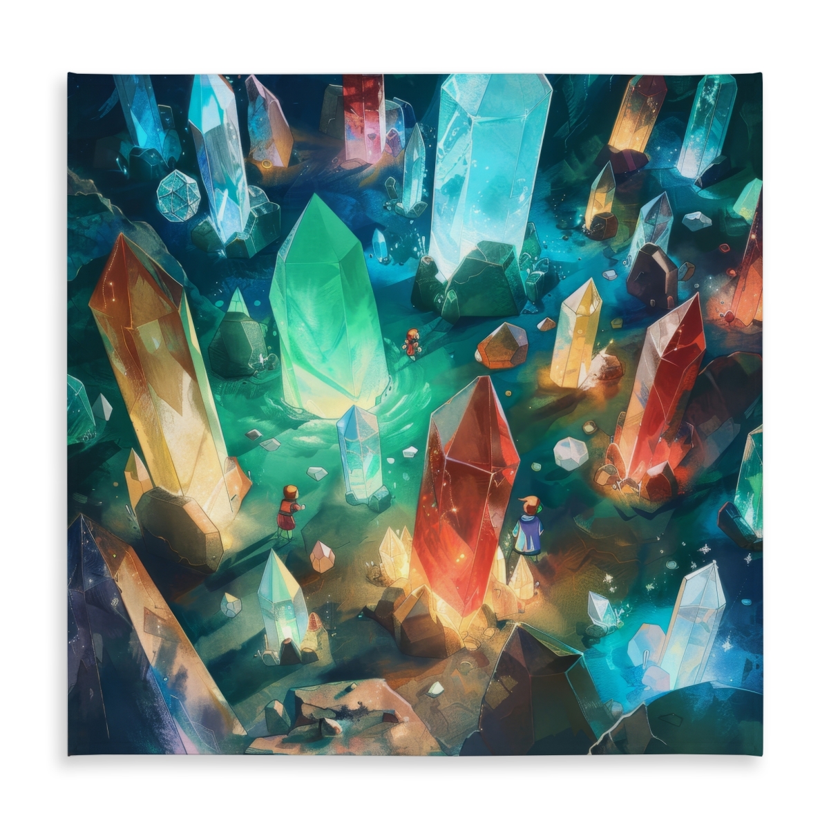 Picture of MWW C1TC5858CZ6HRT 58 x 58 in. The Quest Turquoise Indoor & Outdoor Tablecloth for Home Decor